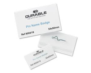 Personas karte ar sprauamadatu, 30*60mm, 100gab., Durable